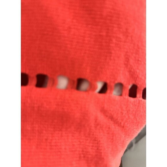 French Connection Women's Oversized Knit Blouse 100% Cotton Cutout S/S Christmas - Picture 2 of 9